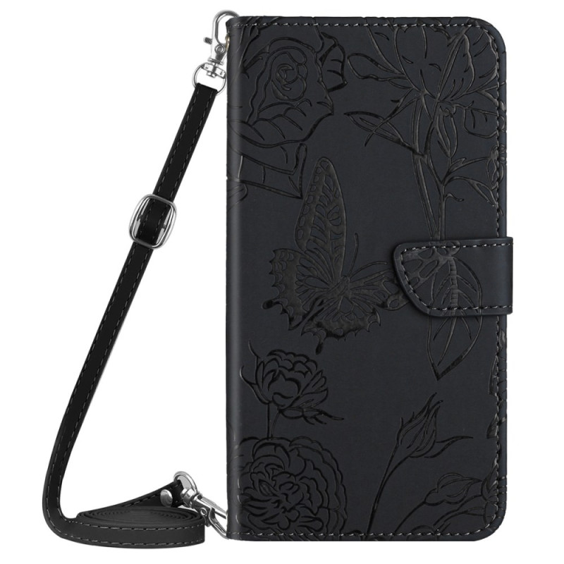 Case Realme C67 Butterfly Print with Shoulder Strap