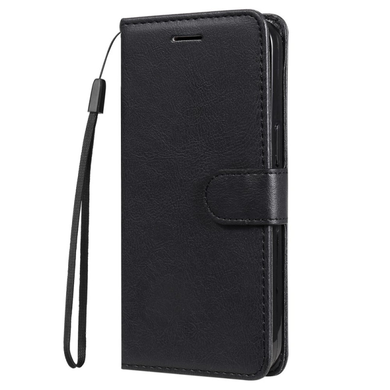 Case Realme C55 Plain Faux The
ather with Strap