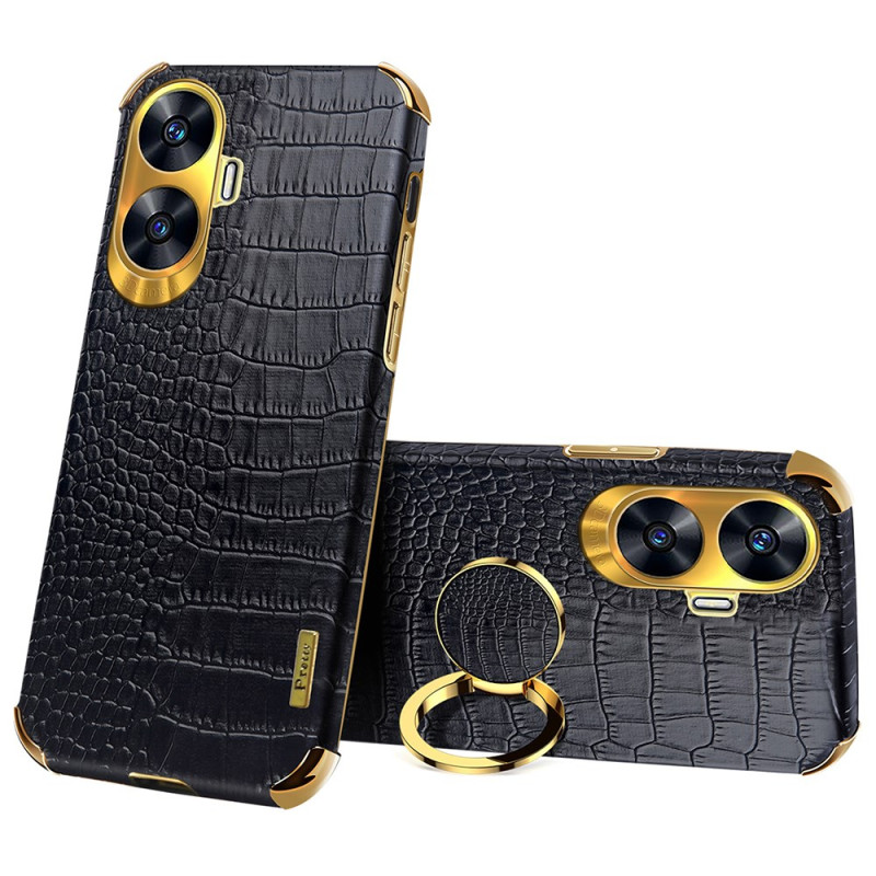Realme C55 Crocodile Texture Case with Ringsupport