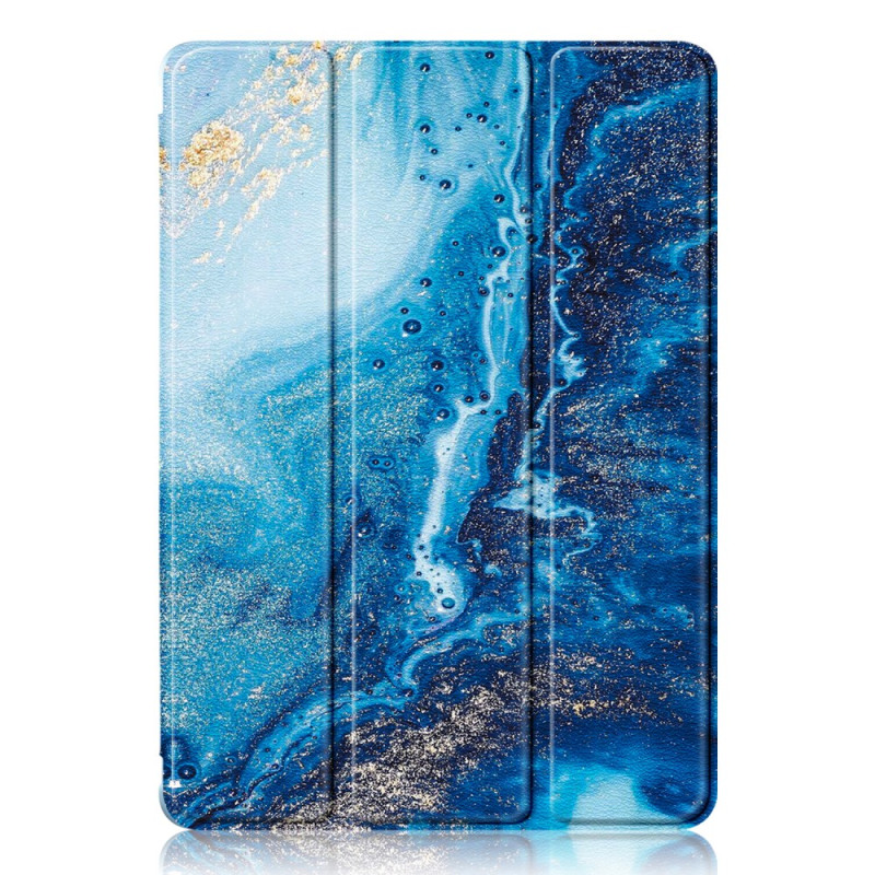 Smart Case Samsung Galaxy Tab S9 Stylus Wallet Transparent Back Wave