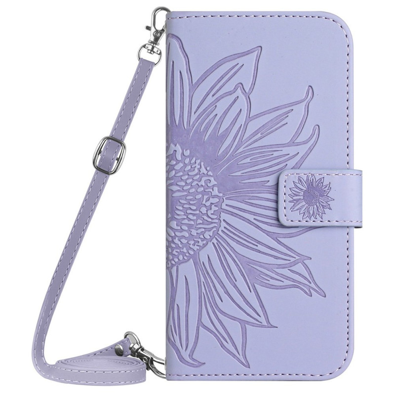 Xiaomi 14 Ultra Sunflower Pattern Case with Shoulder Strap