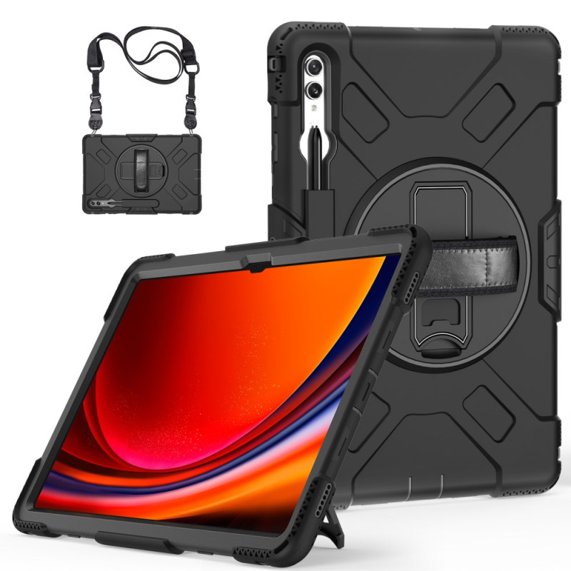 Samsung Galaxy Tab S9 Ultra Case with Stand and Shockproof Shoulder Strap