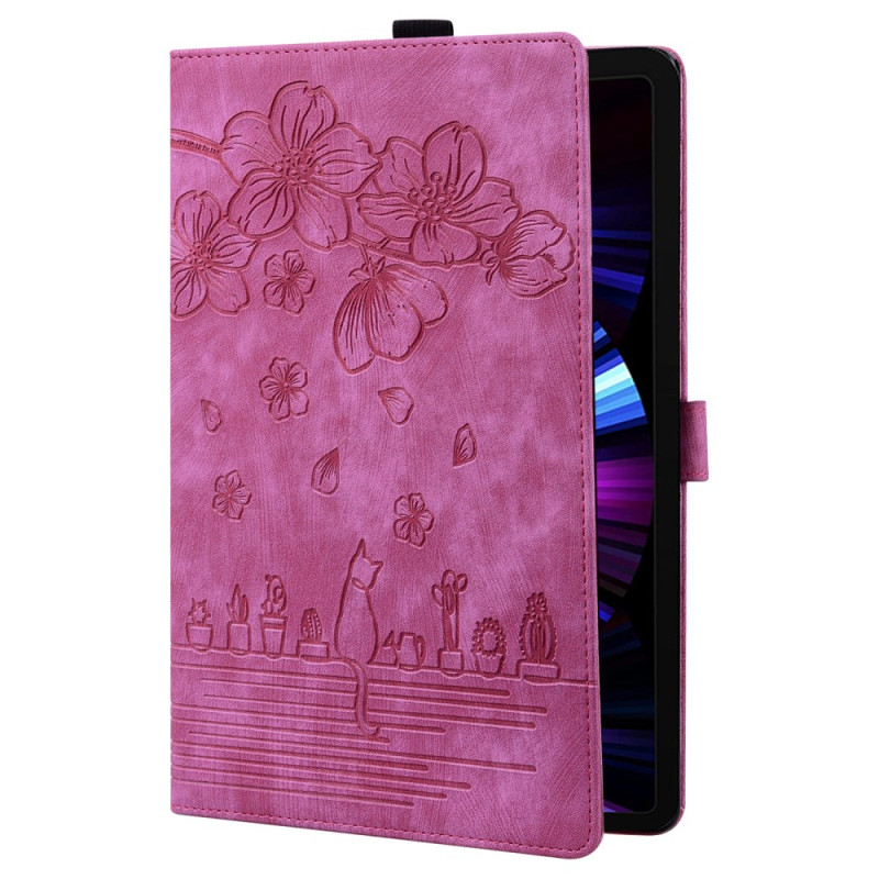 Samsung Galaxy Tab S9 Ultra Flower and Cat Case