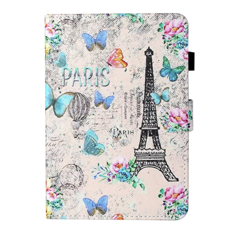 Samsung Galaxy Tab A9 Flower Eiffel Tower Case