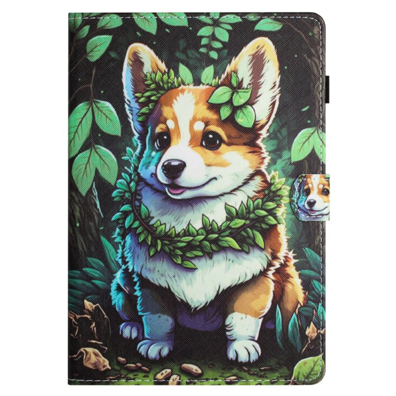 Samsung Galaxy Tab A11 / A9 Case Dog and Leaves