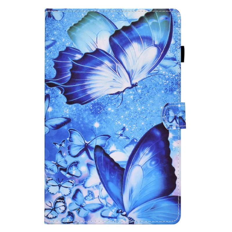 Samsung Galaxy Tab A9 Case Blue Butterflies