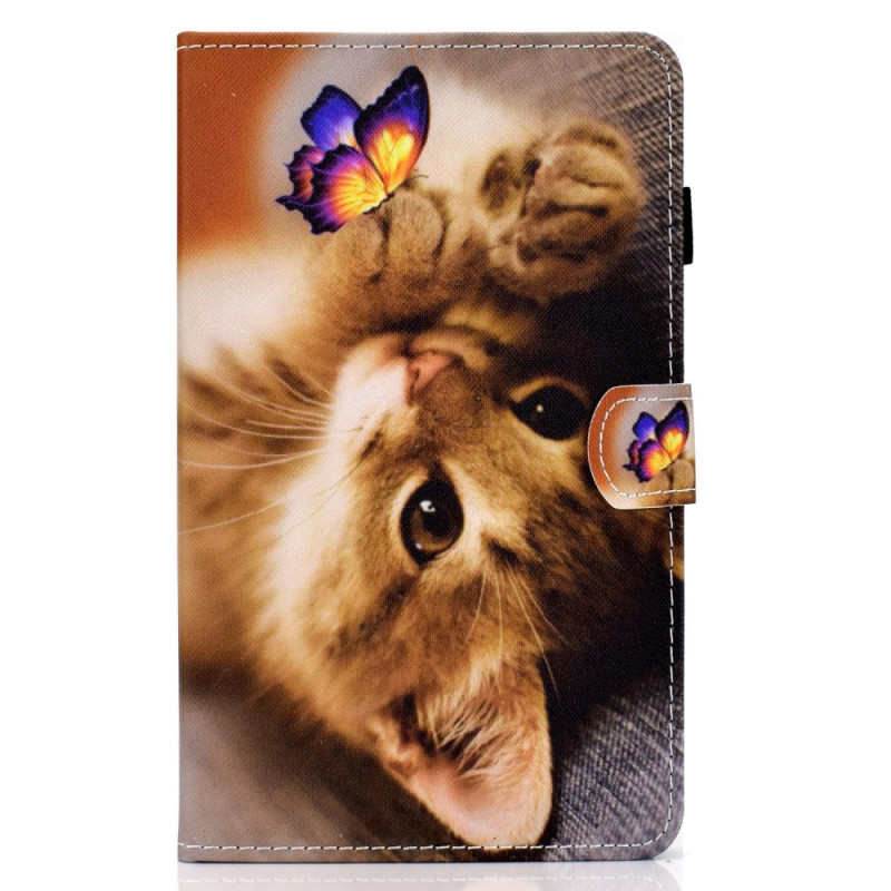 Samsung Galaxy Tab A9 Case Butterfly and Kitten