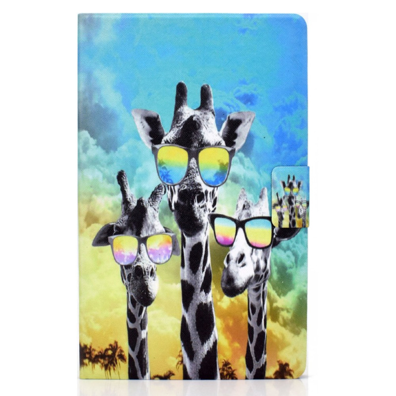 Samsung Galaxy Tab A9 Giraffe Glasses Case