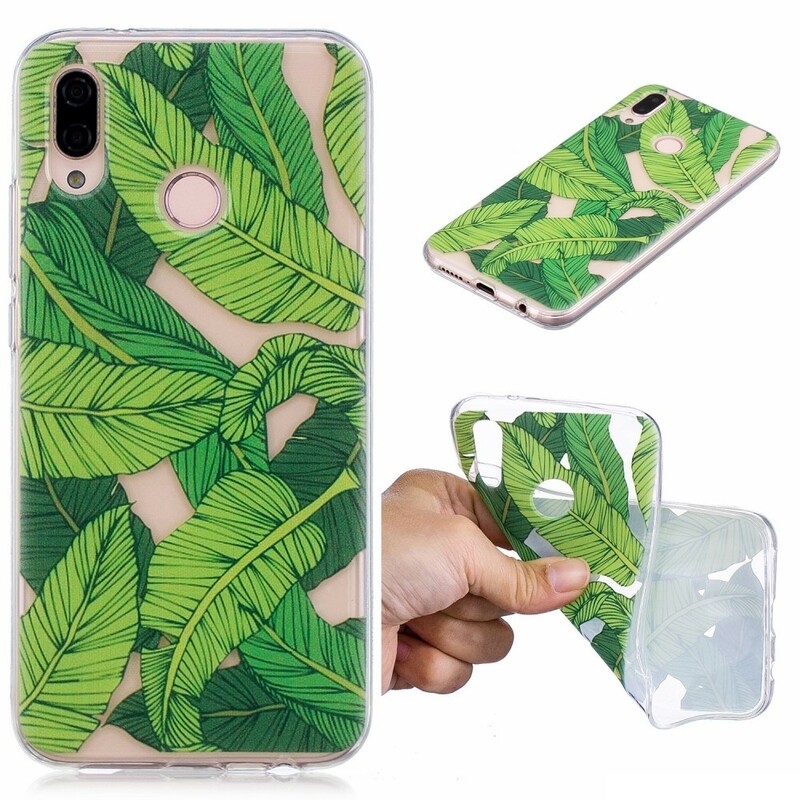 Huawei P20 Lite Transparent Case Graphic Leaves