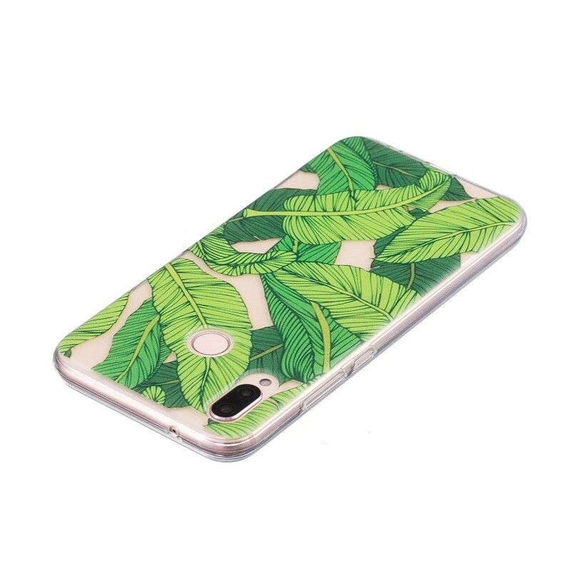 Huawei P20 Lite Transparent Case Graphic Leaves