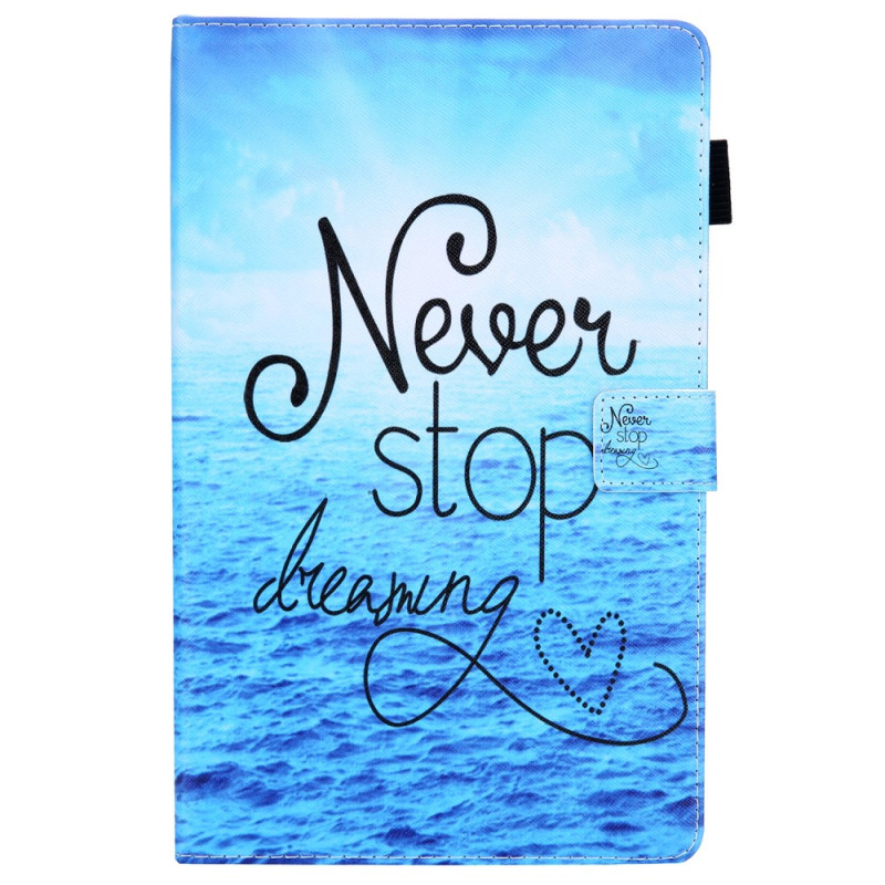 Samsung Galaxy Tab A9 Plus Case Navy Never Stop Dreaming