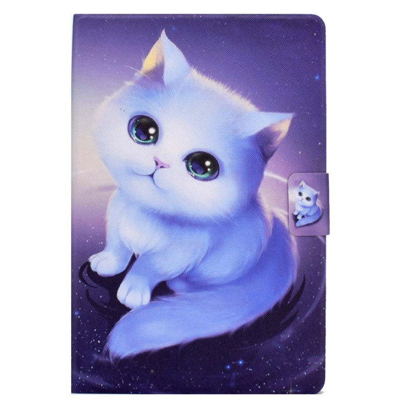 Samsung Galaxy Tab A9 Plus Case Cat White