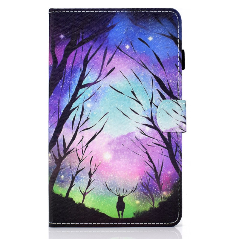 Samsung Galaxy Tab A9 Plus Starry Sky and Deer Case