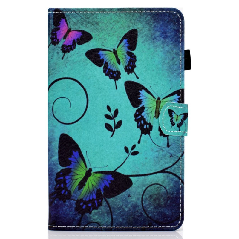 Samsung Galaxy Tab A9 Plus Case Flight of Green Butterflies