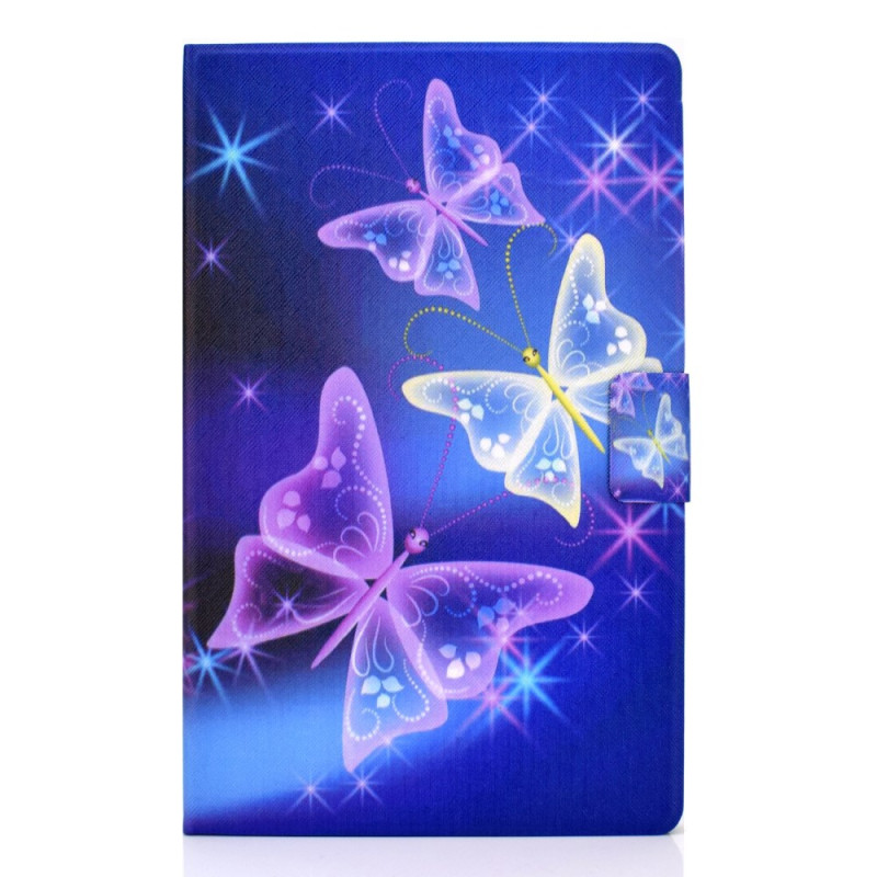 Samsung Galaxy Tab A9 Plus Starry Sky and Butterflies Case