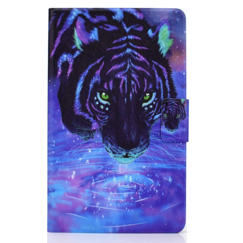 Samsung Galaxy Tab A9 Plus Case Tiger and Starry Sky