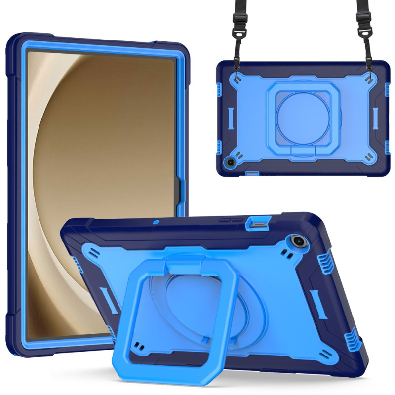 Samsung Galaxy Tab A9 Plus Hard Case with Support Ring and Shoulder Strap