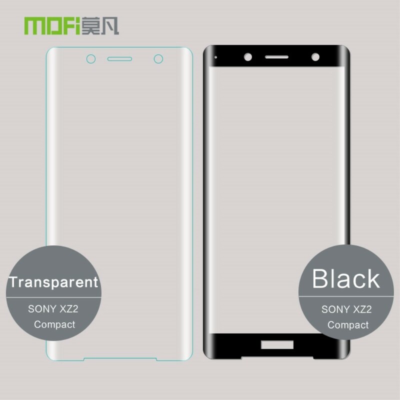 Curved tempered glass protection for Sony Xperia XZ2 Compact MOFI