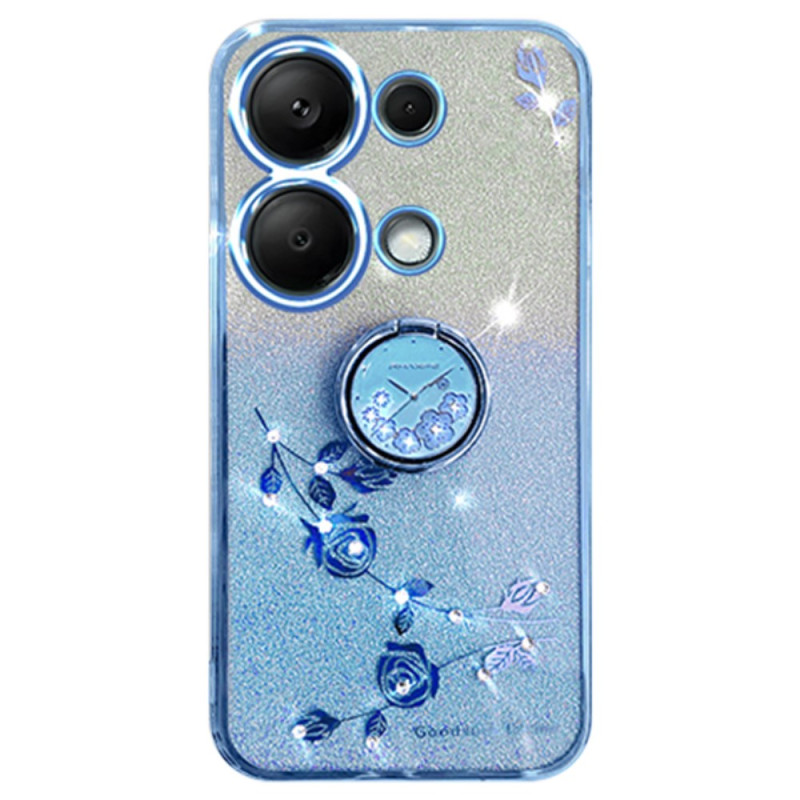 Xiaomi Redmi Note 13 Pro 5G / Poco X6 5G Case Glitter and Strass Ring-Support