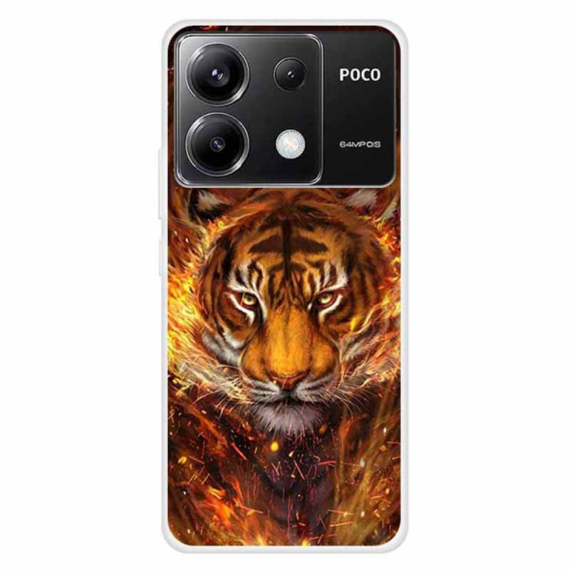 Xiaomi Redmi Note 13 Pro 5G / Poco X6 5G Flaming Tiger Case