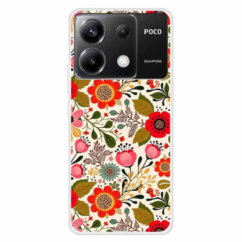 Xiaomi Redmi Note 13 Pro 5G / Poco X6 5G Case Coloured Flowers