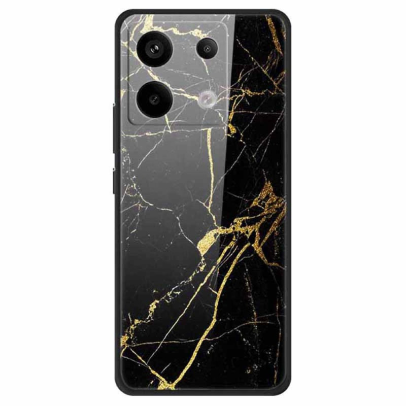 Xiaomi Redmi Note 13 Pro 5G / Poco X6 5G Hardened Glass Gold Grain Case