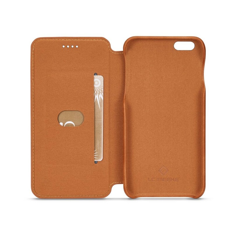 Flip Cover iPhone 6/6S Plus LC.IMEEKE Effet Cuir