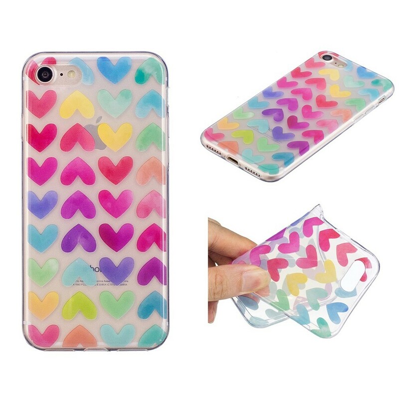 Case iPhone 8 / 7 Graphic Hearts