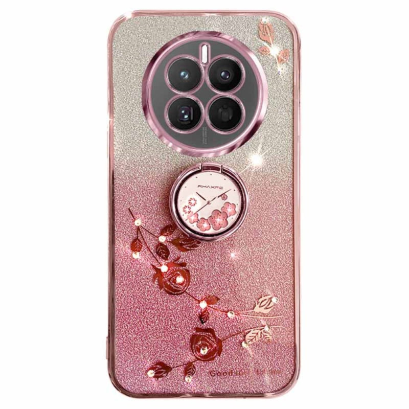 Case Realme 12 Pro / 12 Pro Plus Flowers and Strass Support KADEM