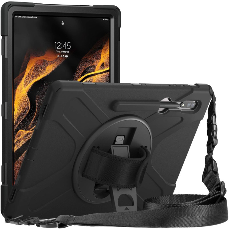 Samsung Galaxy Tab S8 Ultra Case Support, Strap and Shoulder Strap