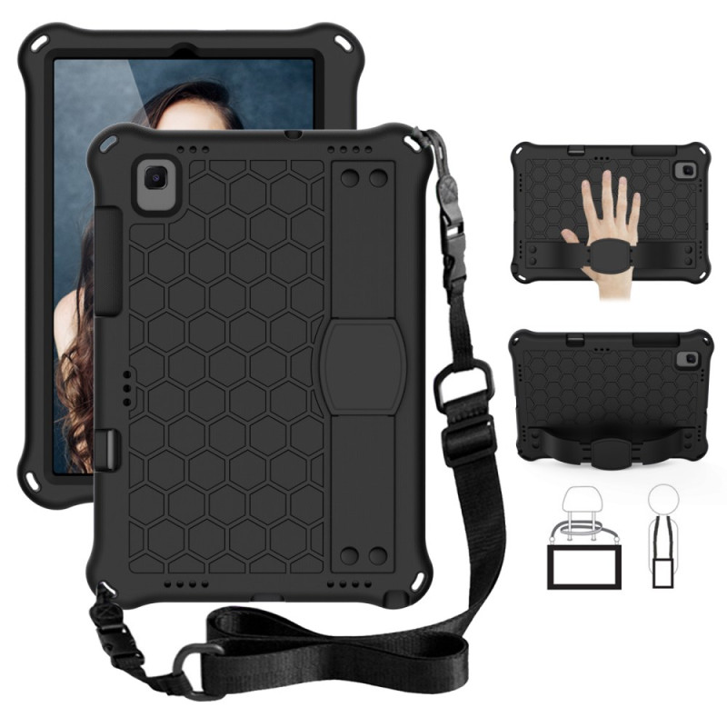 Samsung Galaxy Tab S6 Honeycomb Texture Case with Shoulder Strap
