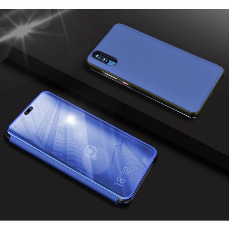 View Cover Huawei P20 Miroir Et Simili Cuir