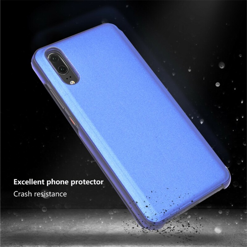 View Cover Huawei P20 Miroir Et Simili Cuir