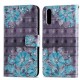Cover Huawei P20 Blue Flowers 3D