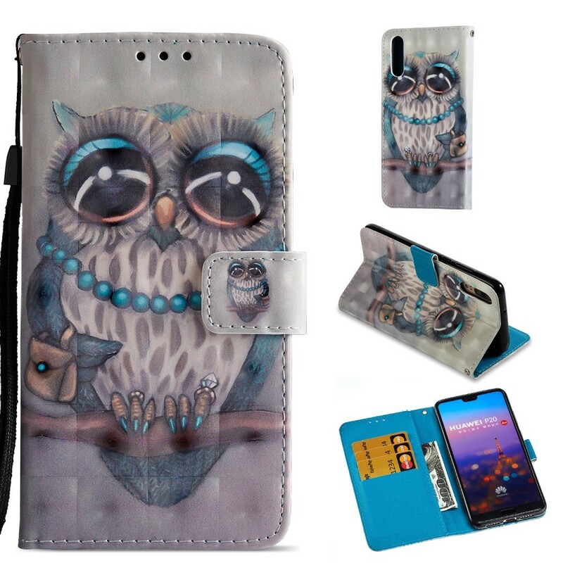 Cover Huawei P20 Miss Hibou 3D