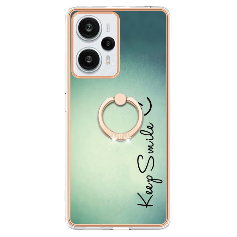 Poco F5 5G Case Keep Smile Support Ring