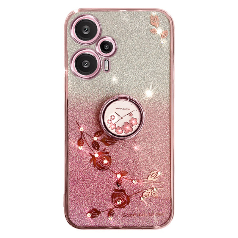 Case Poco F5 5G Strass and Glitter Support