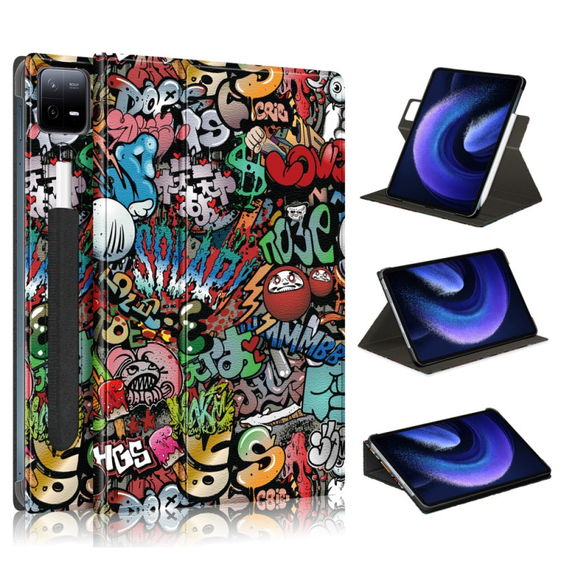 Xiaomi Pad 6 Pro Rotating Stylus Holder Graffiti