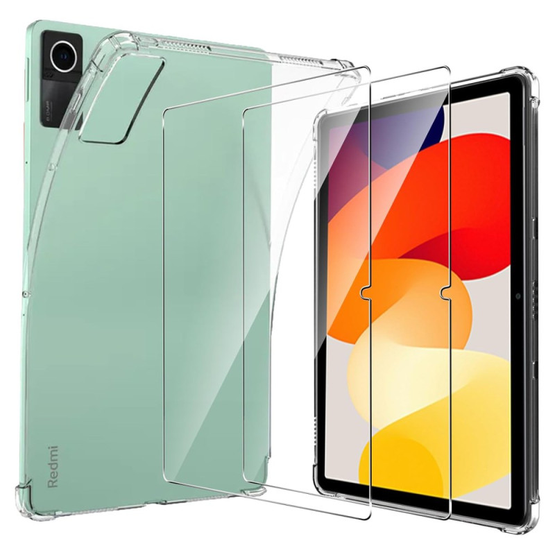 Xiaomi Redmi Pad SE Case with 2 Tempered Glass Protective Films
