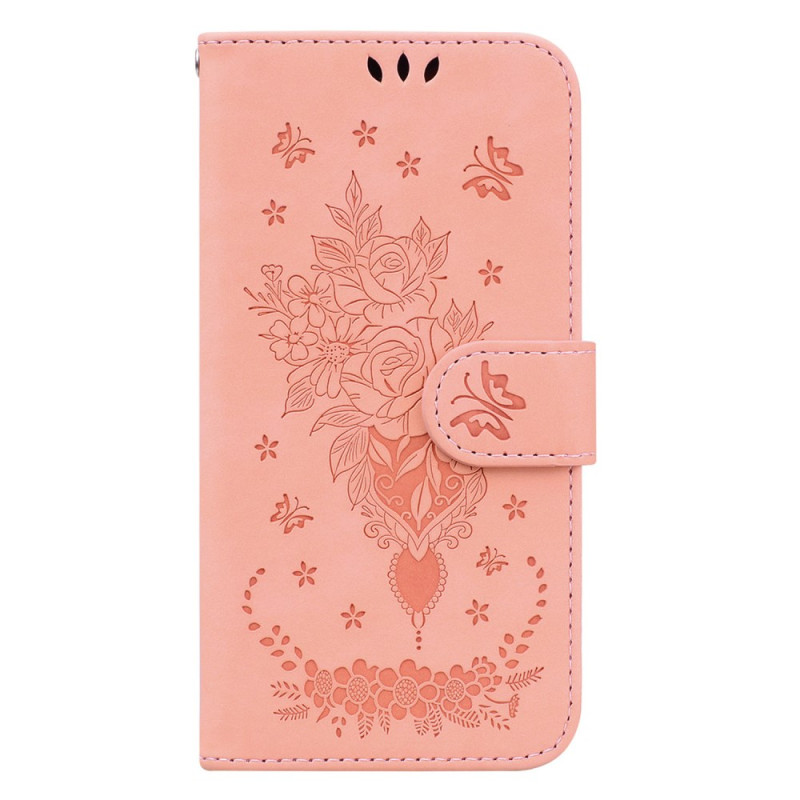 Honor 90 Smart Case Pink and Butterflies