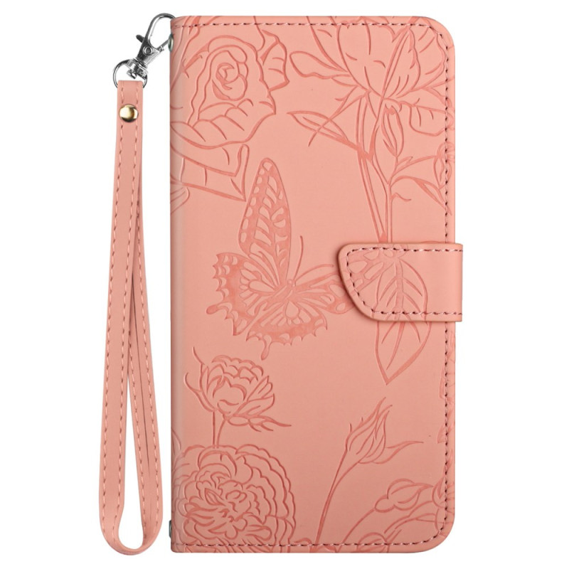 Honor 90 Smart Strap Butterfly Print Case