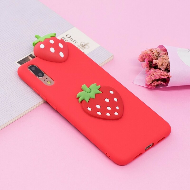 Huawei P20 3D Strawberry Case