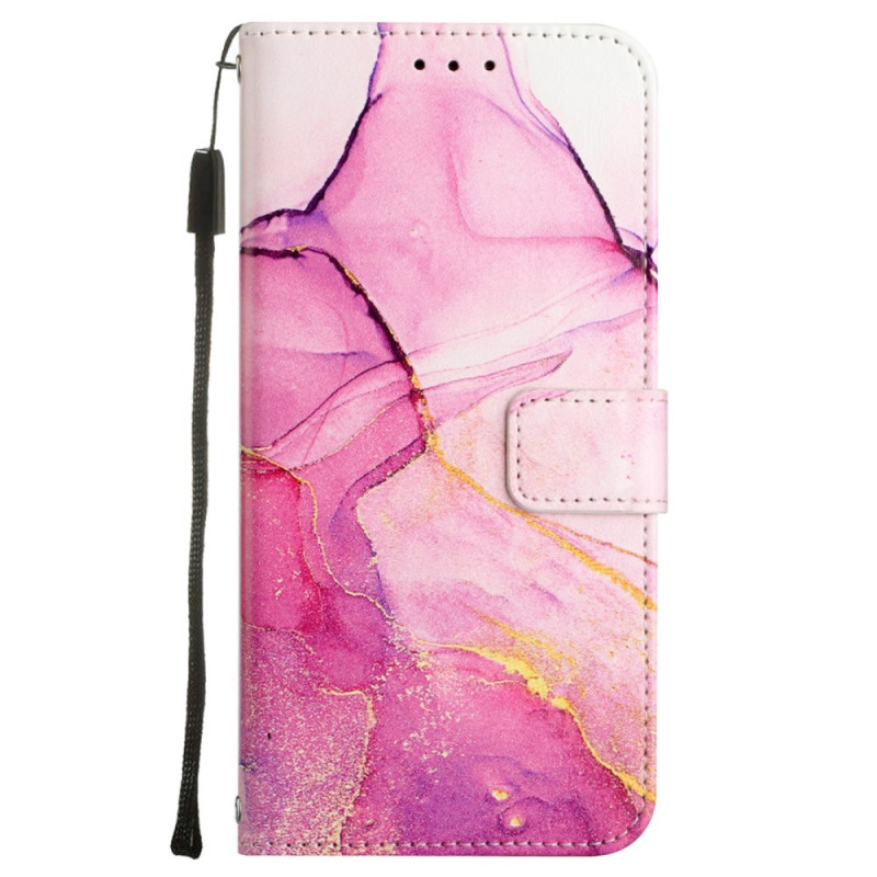 Xiaomi Redmi Note 13 5G Marble Case with Lanyard and Shoulder Strap
