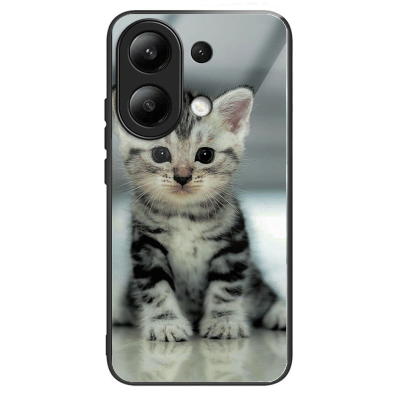 Xiaomi Redmi Note 13 4G Tempered Glass Case Kitten
