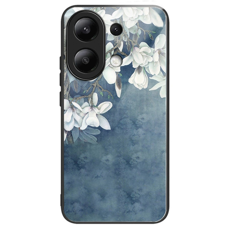 Xiaomi Redmi Note 13 4G Tempered Glass Case Magnolias