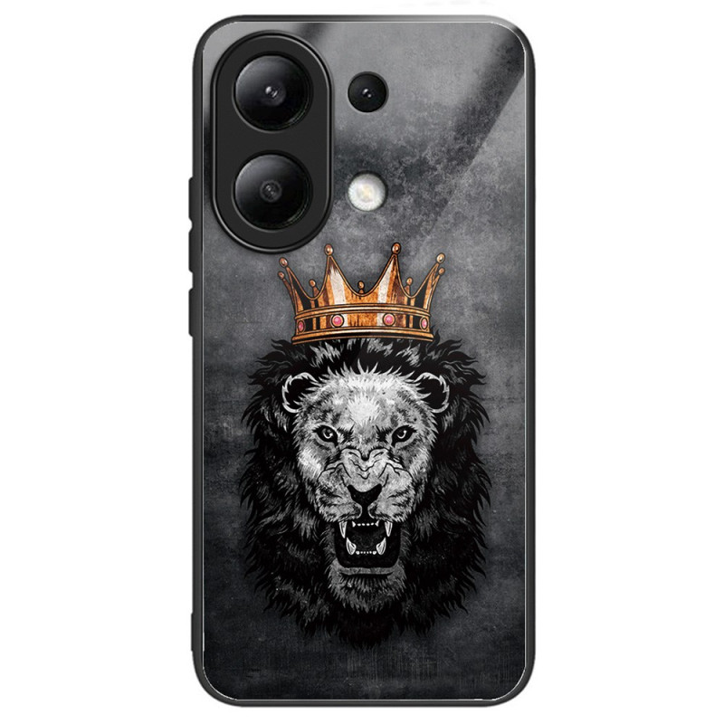 Xiaomi Redmi Note 13 4G Crowned Lion Tempered Glass Case