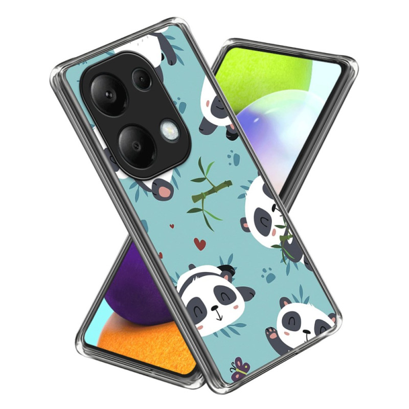 Xiaomi Redmi Note 13 Pro 4G / Poco M6 Pro 4G Case Cute Pandas