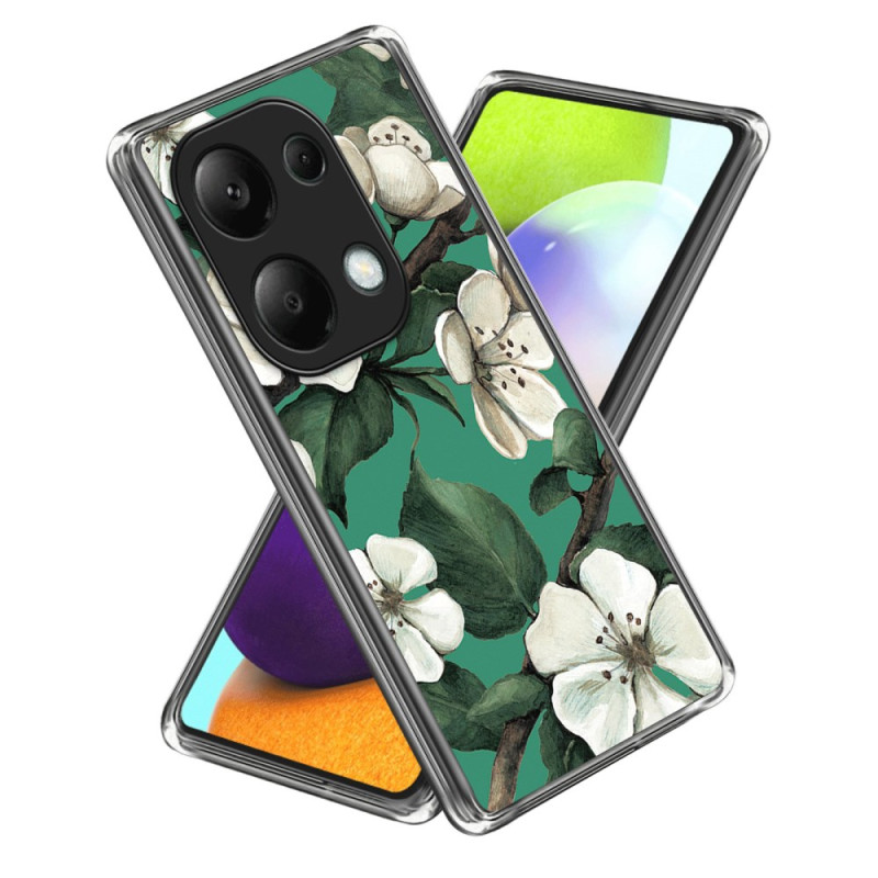 Xiaomi Redmi Note 13 Pro 4G / Poco M6 Pro 4G Case White Flowers