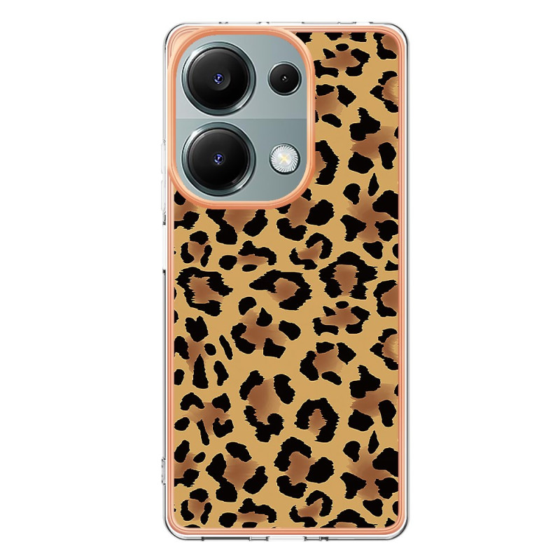 Coque Xiaomi POCO M6 Pro 4G / Redmi Note 13 Pro 4G - Motif Léopard Et Cœurs, Silicone Souple Antichoc, Design Mignon Pour Fille