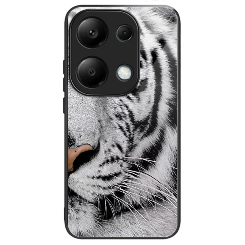 Xiaomi Redmi Note 13 Pro 4G / Poco M6 Pro 4G Hard Cover Tiger Head Glass Case